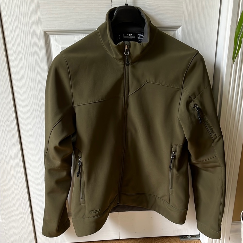 Outdoor Research Green Performance Jacket High Collar Fleece